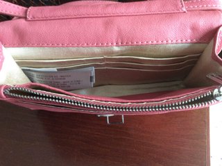 Bolso / Cartera de Piel. Marca Uterqüe.Rosa