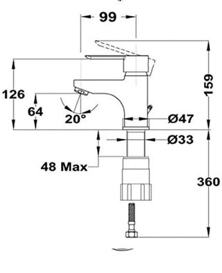 Grifo de lavabo Cromado - Nuevo a estrenar