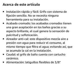 Grifo de lavabo Cromado - Nuevo a estrenar