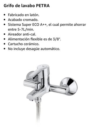 Grifo de lavabo Cromado - Nuevo a estrenar
