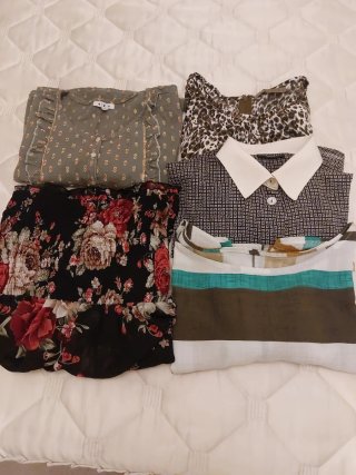 Lote 4 blusas y un vestido p.honor t. L