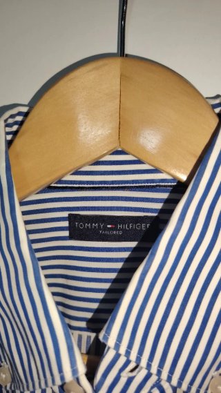 Camisa Tommy Hilfiger Rayas Azul Talla M