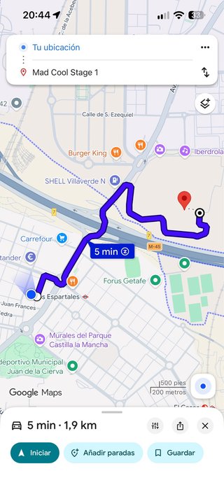 Alquiler plaza de garaje para concierto shakira