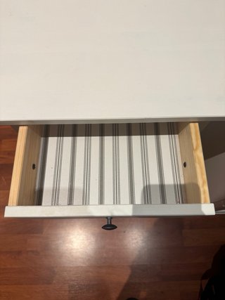 Mesita de noche Ikea Hemnes blanca