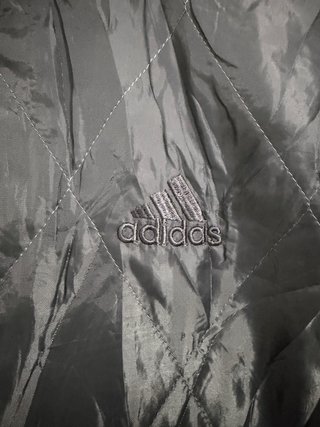 Chaqueta adidas vintage 90s/2000s acolchada gris,
