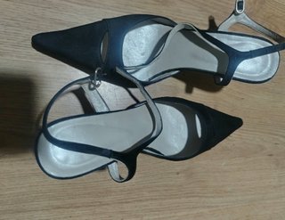 Zapatos Destalonados Stilettos Negros