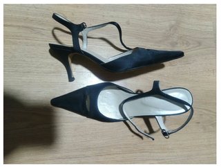 Zapatos Destalonados Stilettos Negros