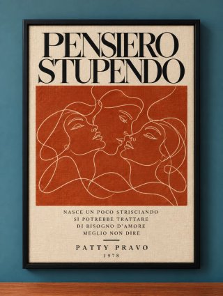Stampa su tela Pensiero Stupendo Patty Pravo