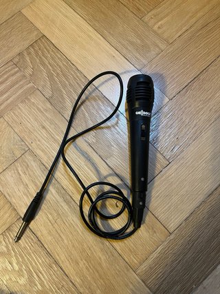 Altavoz GO ROCK Negro/Plateado con Micrófono