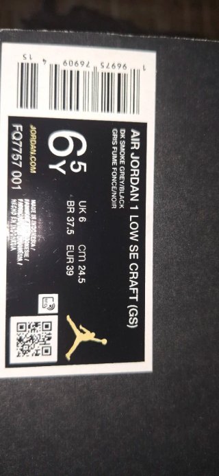 Zapatillas Nike Jordan Negras Talla 39