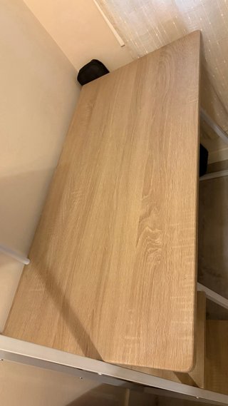 Escritorio madera y metal 100 cm largo 50 cn ancho