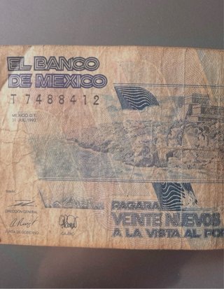 Billetes antiguos México y Venezuela