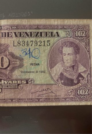 Billetes antiguos México y Venezuela