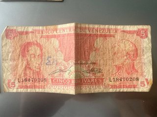 Billetes antiguos México y Venezuela