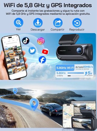 Dashcam  WOLFANG WD08 4K GPS