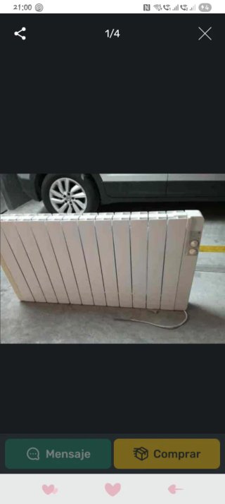 Radiador Eléctrico Blanco