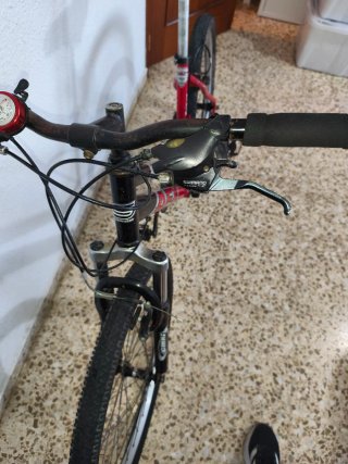 Bicicleta de Montaña Roja y Negra