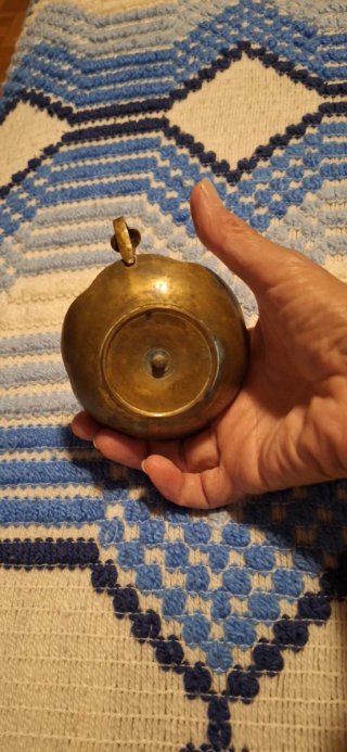 Portacandele in ottone vintage