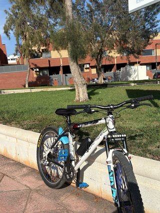 Bici de Montaña Blanca y Azul