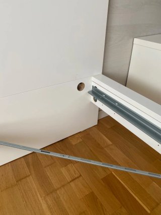 Cama Ikea con estructus skorva 140x200 con Colchón
