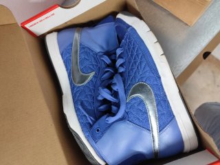 Bambas Nike Azules y Plateadas