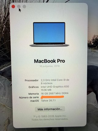 MacBook Pro 16 2019 i9 + magic Keyboard de REGALO