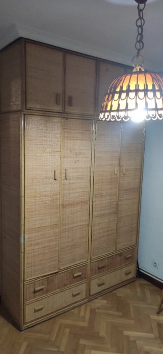 Muebles dormitorio bambú y mimbre