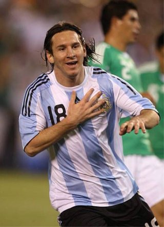 Camiseta Original Argentina 2008-2009 Leo Messi