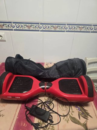 Hoverboard Rojo con Cargador y Bolsa