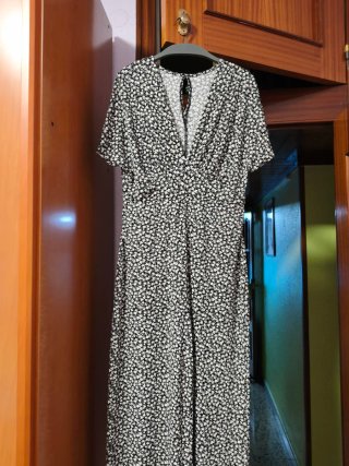 Mono largo estampado flores Mango Talla M