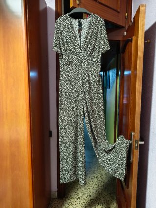 Mono largo estampado flores Mango Talla M