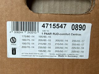 Cadenas Nieve RUD Centrax 0890 Nuevas