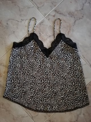 Top lencero de leopardo