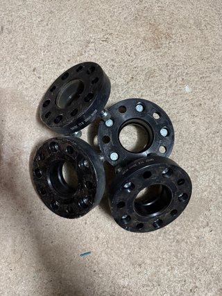 4 separadores de rueda con tornilleria