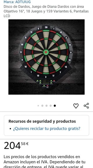 Diana electrónica ADTUIUG 16 18 juegos