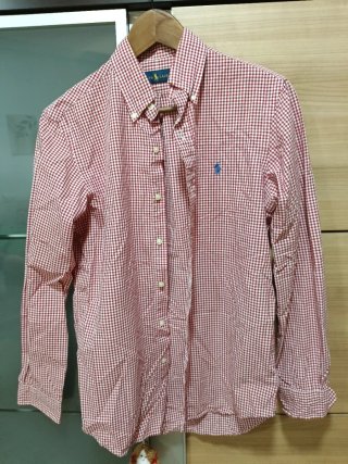 Camisa Ralph Lauren cuadros roja Talla S