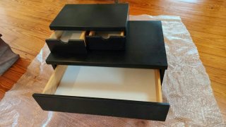 Somier + 2 Mesitas Cajoneras