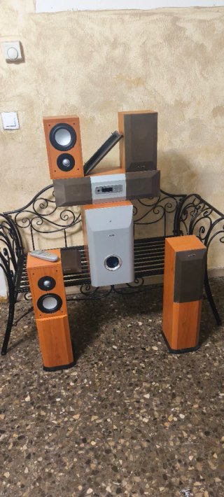 Sistema de Sonido 5.1 con todos cables oxigeno