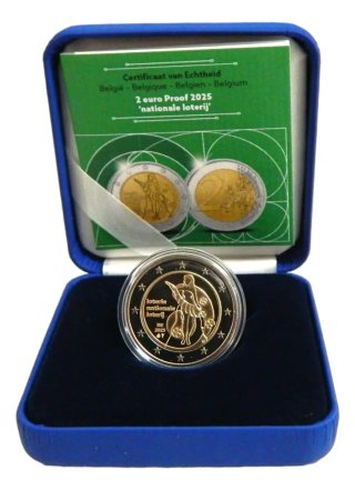 Moneda 2€ Bélgica 2025 Proof