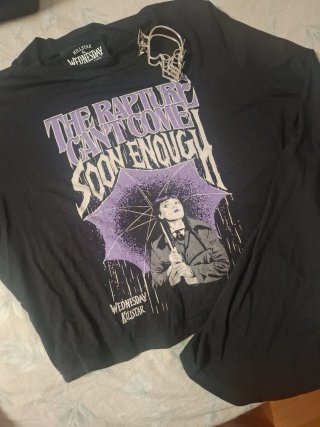 Camiseta Miércoles Adams Killstar Talla xl