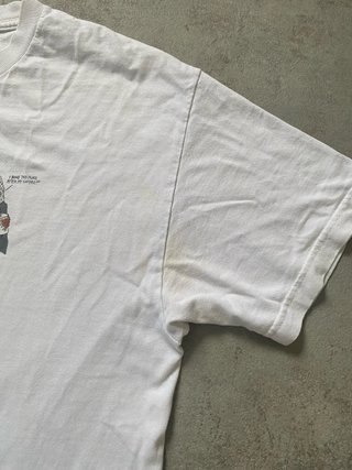 Camiseta Bajer Skateboards x Neckface Blanca