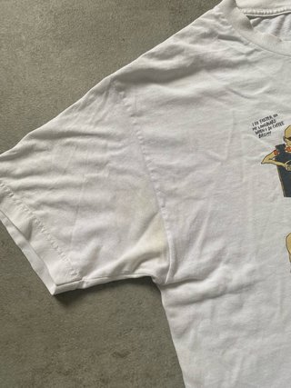 Camiseta Bajer Skateboards x Neckface Blanca