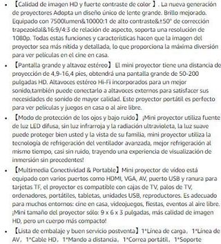 Mini Proyector Económico 1080P Full HD · Nuevo