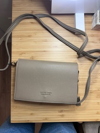 Bolso bandolera beige/gris