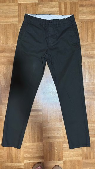 Pantalón Chino Zara Verde Oscuro