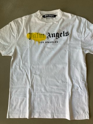 T-shirt Palm Angels bianca Los Angeles