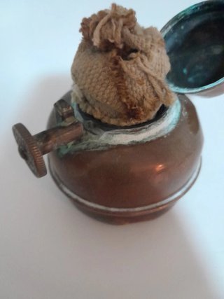 Lámpara de aceite de cobre