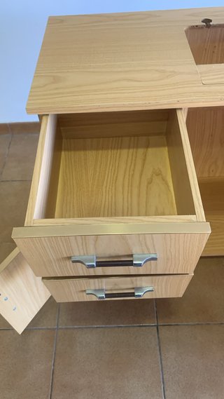 Mueble Mueble Vintage de madera para Máquina de Co