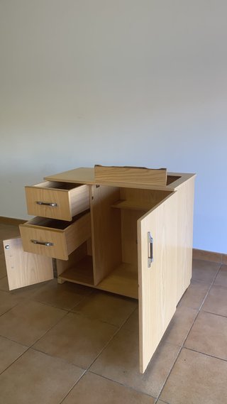 Mueble Mueble Vintage de madera para Máquina de Co