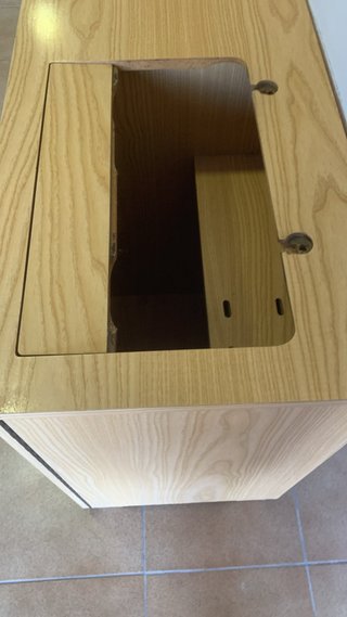 Mueble Mueble Vintage de madera para Máquina de Co